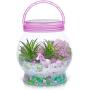 Unicorn Gift Set For Girls - Including DIY Unicorn Terrarium Kit & Journal Set With Scrapbooking Supplies - Girl Birthday Gifts and Toys, Art and Crafts Kits