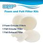 HQRP Foam and Felt Filter Kit compatible with Shark Navigator Swivel NV26 NV27 Upright Vacuum