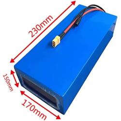 Jieoto Lithium Battery Pack 72V 40Ah 18650 Electric Motorcycle Battery Pack with BMS and 84V Charger Suitable for Moped Scooter Electric Scooter Battery Replacement