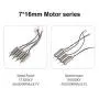 Ensemble de 3 moteurs 7x16mm 19000KV Brushés BETAFPV avec Connecteur JST 1.25 pour le châssis Tiny Whoop Beta65S et le châssis Eachine E011. Ensemble de 3 moteurs 7x16mm 19000KV Brushés BETAFPV avec Connecteur JST 1.25 pour le châssis Tiny Whoop Beta65S et le châssis Eachine E011.