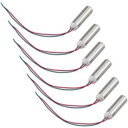 DGHAOP 6Pcs DC Coreless Motor 1.5v-3v Waterproof Micro Vibration Mini Vibrating Motor for Electric Toothbrush Toys Dental Equipments, 7mmx25mm 5000-24000rpm