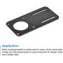 MECCANIXITY Motor Bracket Motor Mounting Holder 132x65mm Black for NEMA 23 Stepper Motor with Screws