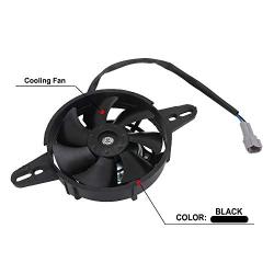 Motorcycle Radiator Cooling Fan - Electric Cooling Thermal Fan Motor 12V for Chinese 200cc 250cc Quad ATV 4 Wheeler Go Kart Dirt Pit Bike UTV