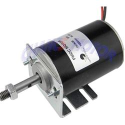 CHANCS CH-3420 Permanent Magnet 12v/24V DC Motor 30W CW/CCW Reversible Electric Gear Motor High Speed DC Adjustable-speed Motor Mounting Bracke Fixed Seat Holder for DIY Generator(24v 7000RPM)