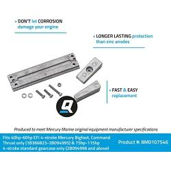 Quicksilver 8M0107546 Aluminum Anode Kit - Mercury and Mariner Outboards