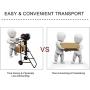 LEADALLWAY Outboard Boat Motor Stand Carrier Cart Dolly Storage Pro Heavy Duty Multi Purposed Engine Stand