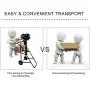 LEADALLWAY Outboard Boat Motor Stand Carrier Cart Dolly Storage Pro Heavy Duty Multi Purposed Engine Stand