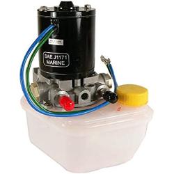 TRM0089 Tilt Trim Motor Pump & Reservoir Compatible with/Replacement for Power Pole Sportsman Anchor 4-6789, Pump SPN-F