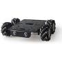Premium 4WD Smart Mecanum Wheel Car Chassis for Arduino / Raspberry pi, ROS Metal Robot Platform with 80mm Mecanum Omni Wheel & DC Motor with Encoder, DIY Smart RC Robot Car Chassis DIY Learning Kit