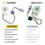 Moteur de ventilateur d'évaporateur WR60X10307 WR60X10074 - Compatible Hotpoint, GE - Pièces et Accessoires Réfrigérateur - Remplace AP3191003 EA304658 PS304658 - Producteur d'air frais amélioré pour réfrigérateur domestique.