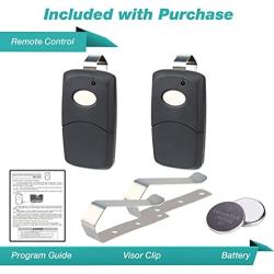 2X Garage Door Remote Opener for Linear Multi-Code 3089 308911 MCS308911 (Black)
