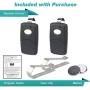 2X Garage Door Remote Opener for Linear Multi-Code 3089 308911 MCS308911 (Black)