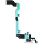Johncase OEM Charging Port Dock Connector Flex Cable + Microphone + Vibrating Motor Buckle Replacement Part Compatible for iPhone X All Carriers (Gray)