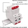 smseace DC Miniature Circuit Breaker, 6A 2P 500V Low Voltage DIN Rail Mounted Miniature Air Circuit Breaker, Suitable for Solar Panels Grid System.FCY8-63-C6-2P