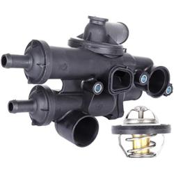 SCITOO 06508355AA Engine Coolant Thermostat Housing Fit for 2011-2013 for Chrysler 200 2008-2010 for Chrysler Sebring 2009-2013 for Dodge Avenger Thermostat Housing