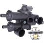 SCITOO 06508355AA Engine Coolant Thermostat Housing Fit for 2011-2013 for Chrysler 200 2008-2010 for Chrysler Sebring 2009-2013 for Dodge Avenger Thermostat Housing