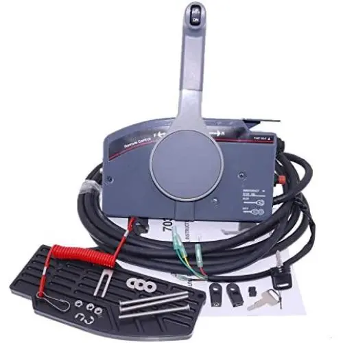 Yixin 703-48205-12-00 Outboard Side Mount Remote Control Box Compatible with Yamaha Outboard Boat Motor Engine 10 Pin Push