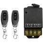 RODOT 433MHz 30A Relay Wireless Remote Control Switch, AC 110V 120V 240V Relay RF Remote Control Light Switches for Pump Security Systems etc with 328ft Long Range(Black)