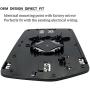New Driver Left Side Heated Mirror Replacement for 2004-2014 Ford F150 Mirrors - Side View Heated Convex Mirror Glass with Rear Holder 4L3Z-17K707-DB