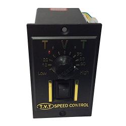 Bemonoc 15 Watts AC 110V 50/60HZ Gear Reducer Mask Machine Motor 35RPM Shaft Diameter 10mm & AC Speed Controller Kits Speed Adjustable CW CCW for Petrochemical