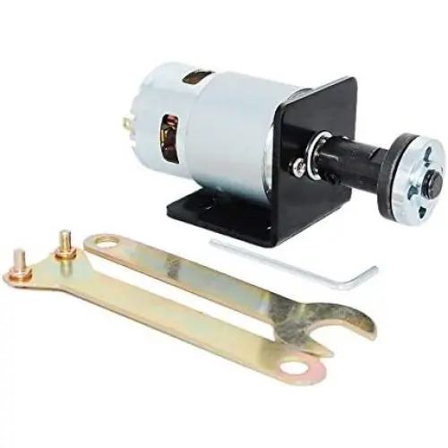 Micro 775 Series 12V/24V DC Motor With Saw Blade Connecting Rod With Seat Mounting Holder Stands Bracket Cutting Machine