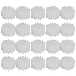 Othmro 40pcs Plastic Gears 16 Teeth Model 162A Reduction Gear Plastic Worm Gears for RC Car Robot Motor