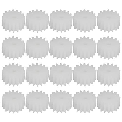 Othmro 40pcs Plastic Gears 16 Teeth Model 162A Reduction Gear Plastic Worm Gears for RC Car Robot Motor