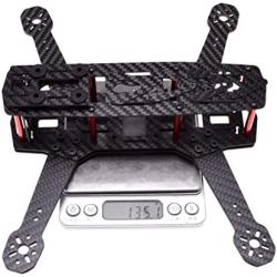 Readytosky 250mm FPV Racing Drone Frame 5 Inch Carbon Fiber Quadcopter Frame Kit with 4mm FPV Frame Arms+Lipo Battery Strap