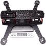 Readytosky 250mm FPV Racing Drone Frame 5 Inch Carbon Fiber Quadcopter Frame Kit with 4mm FPV Frame Arms+Lipo Battery Strap
