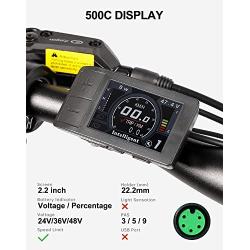 BAFANG 48V 750W Mid Drive Kit, 8Fun BBS02 Electric Bike Mid Mount Motor with Display & Chainring, DIY eBike Conversion Kit for Mountain Bicycle Road Bicycles Commuter Bikes (NO Battery)
