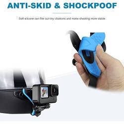 YALLSAME Helmet Chin Mount for GoPro Action Camera Go Pro Motorcycle Strap Attachment Full Face Helmet Rhino Mount Accessories for GoPro Hero 10 9 8 7 6 5 4 3 Camera for Racing High-Speed Sport
