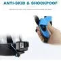 YALLSAME Helmet Chin Mount for GoPro Action Camera Go Pro Motorcycle Strap Attachment Full Face Helmet Rhino Mount Accessories for GoPro Hero 10 9 8 7 6 5 4 3 Camera for Racing High-Speed Sport