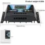 Solar Controller 80A, 12V 24V 36V 48V Auto Dual USB Output Charge Controller Fit for Lithium/Lead-Acid Battery Regulator