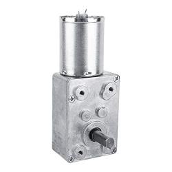 Reversible High Torque Worm Geared Motor, DC 12V CW CCW Reduction Motor for Windows, Miniature Winch, 5RPM 6RPM 20RPM 40RPM 62RPM(62RPM)