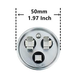 BOJACK 35+5uF 35/5MFD ±6% 370V CBB65 Dual Run Circular Start Capacitor for AC Motor Run or Fan Start or Condenser Straight