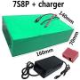 Jieoto 24V 24Ah E-Bike Li-ion Battery 7S8P Lithium Battery Pack 24000mAh Electric Bicycle Scooter with XT60 Plug/T Plug + Charger, for 250W 350W 500W 750W Bike Motor