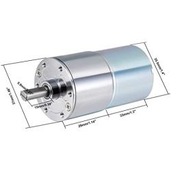 uxcell 12V DC 22RPM Gear Motor High Torque Electric Reduction Gearbox Centric Output Shaft