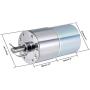 uxcell 12V DC 22RPM Gear Motor High Torque Electric Reduction Gearbox Centric Output Shaft
