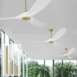Ghicc White Ceiling Fan with Remote Control 50