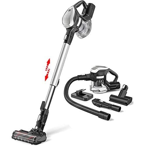 Stick Cordless Vacuum Cleaner, 25KPa Vacuum Cleaner with 250w Motor, 1.3L Dust Cup, Electric Sofa Brush, 15-30mins Runtime, Powerful Cordless Vacuum for Carpet, Hard Floor