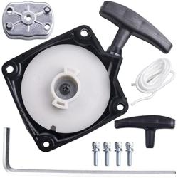 MWMNUN Recoil Pull Starter with Claw Pawl Cog for 43cc 47cc 49cc 50c ATVs Pocket Dirt Bike Gas Scooters Pocket Bikes Mid-Bikes Mini-Choppers Small Quads with Claw Pawl Cog