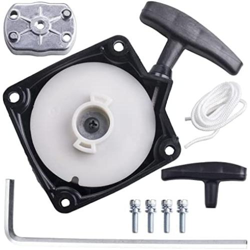 MWMNUN Recoil Pull Starter with Claw Pawl Cog for 43cc 47cc 49cc 50c ATVs Pocket Dirt Bike Gas Scooters Pocket Bikes Mid-Bikes Mini-Choppers Small Quads with Claw Pawl Cog