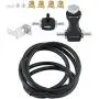 Qiilu Universal Tee Bleed Valve Manual Boost Controller Kit for Car Bilateral Turbo Adjustable