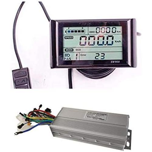 NBpower 72V 40Amax Brushless DC Motor Controller Ebike Controller +72V SW900 LCD Display One Set,Used for E-Bike Kit, Electric Bicycle Conversion kit, Electric Bicycle Part & Accessories.