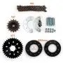 L-faster Bicycle Spoke Chain Wheel Bike Rear Wheel 32T Sprocket for Our Left Drive Motor Kit 16T Freewheel with Adapter for Motor MY1016Z