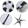 Wind Generator, 400W 12V/24V Wind Turbine Generator 5 Blade Low Wind Speed Starting Windmill with Wind Controller for Home, Camping(12V)