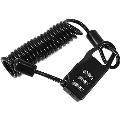 X AUTOHAUX Motorcycle Helmet Lock Bike Cable Lock Portable 3 Digit Security Resettable Combination Cable 2.9mm Bicycle Motorcycle Locks to 35.4