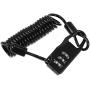 X AUTOHAUX Motorcycle Helmet Lock Bike Cable Lock Portable 3 Digit Security Resettable Combination Cable 2.9mm Bicycle Motorcycle Locks to 35.4