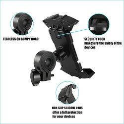 Amiss Bike Phone Holder, Motorcycle Phone Mount, Handlebar Clip of Bike Phone Mount for Electric, Mountain, Scooter and Dirt Bikes, Car Exterior Accessories, Fit for iPhone/Samsung/All Cell Phones