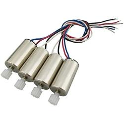 Upgraded Motors for Syma X9 X9S RC Amphibious Assault Vehicle RC Quad Copter Drone Replacement Spare Parts CCW and CW with Gear Toy 4PCS